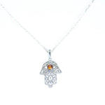 Baltic Beauty Pendant Amber Hamsa Pendant