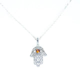 Baltic Beauty Pendant Amber Hamsa Pendant