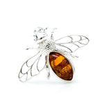 Amber Bee Brooch- Brooches- Baltic Beauty