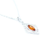 Baltic Beauty Pendant Amber Filigree Chandelier Pendant