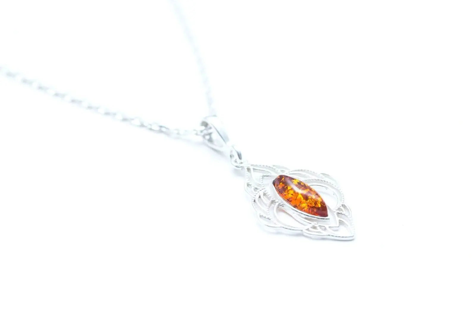 Baltic Beauty Pendant Amber Filigree Chandelier Pendant