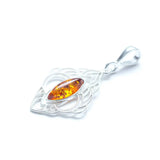Baltic Beauty Pendant Amber Filigree Chandelier Pendant