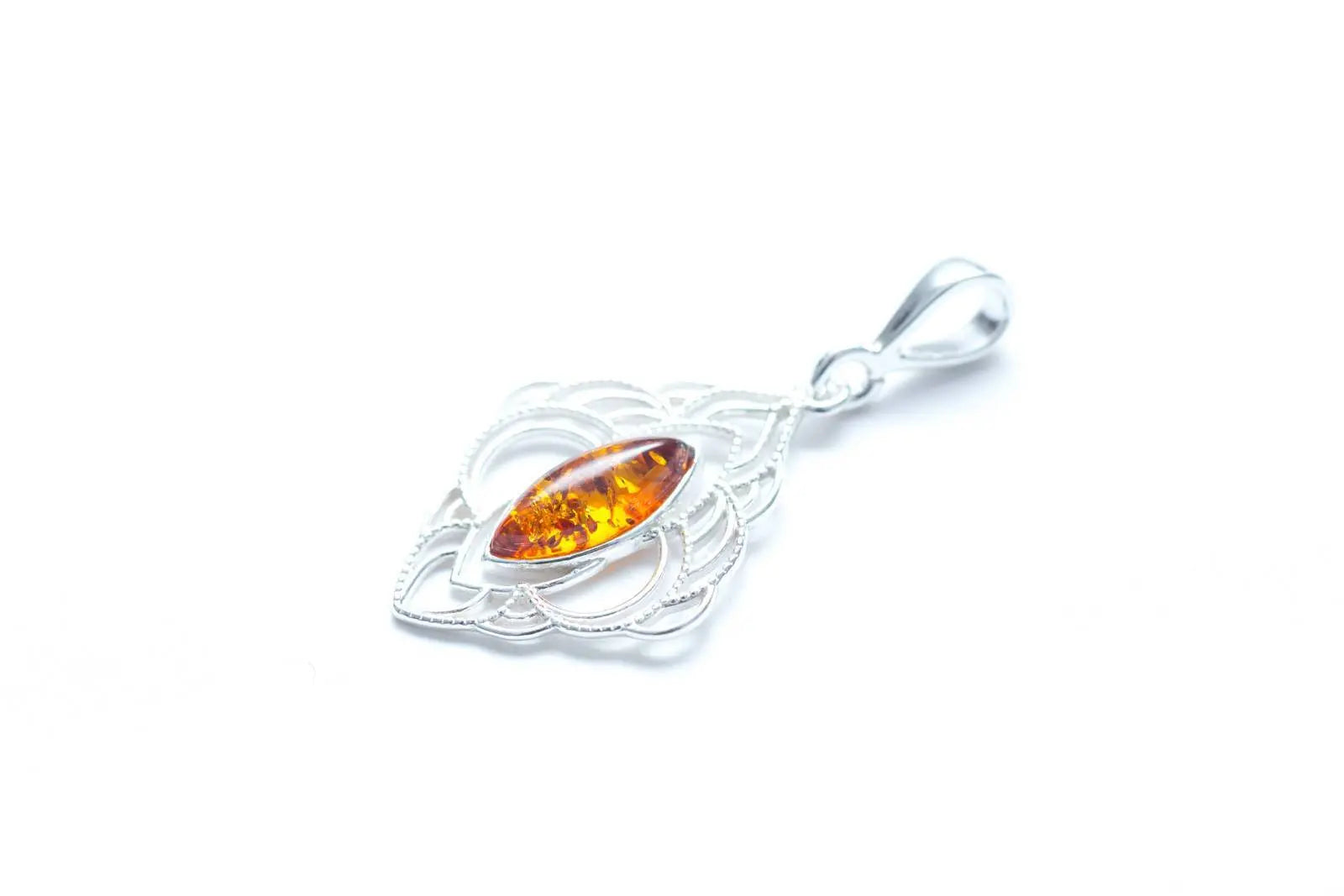Baltic Beauty Pendant Amber Filigree Chandelier Pendant