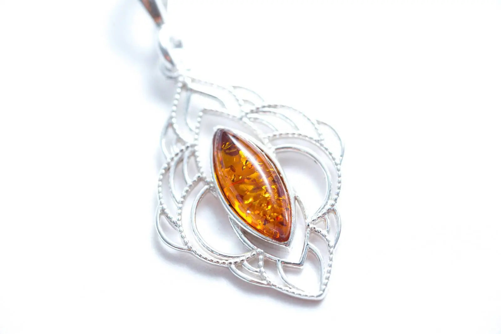 Baltic Beauty Pendant Amber Filigree Chandelier Pendant