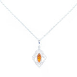 Baltic Beauty Pendant Amber Filigree Chandelier Pendant