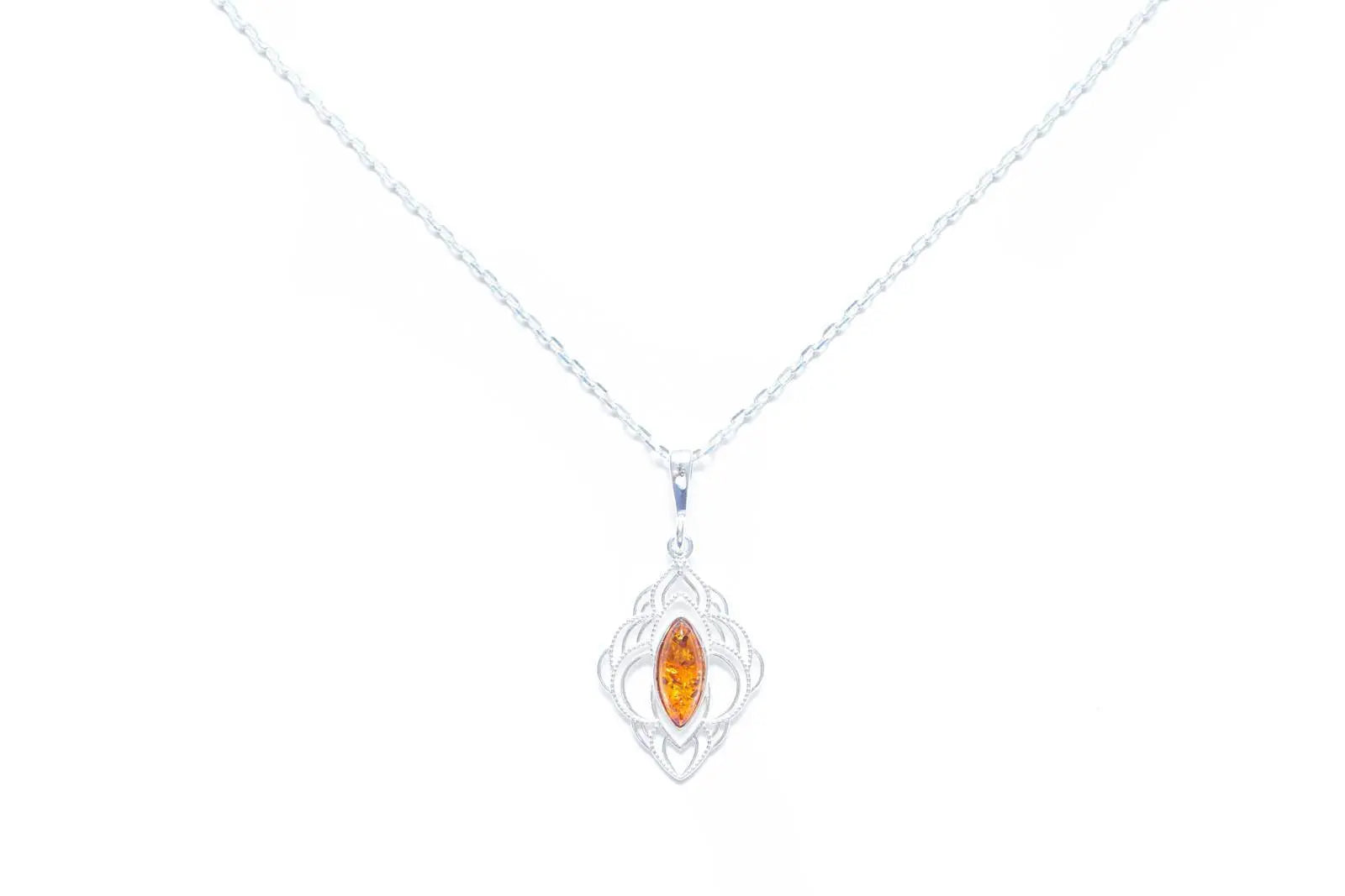 Baltic Beauty Pendant Amber Filigree Chandelier Pendant