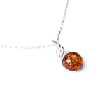 Amber Orb Pendant- Necklaces- Baltic Beauty
