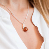 Amber Orb Pendant- Necklaces- Baltic Beauty