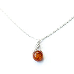 Amber Orb Pendant- Necklaces- Baltic Beauty