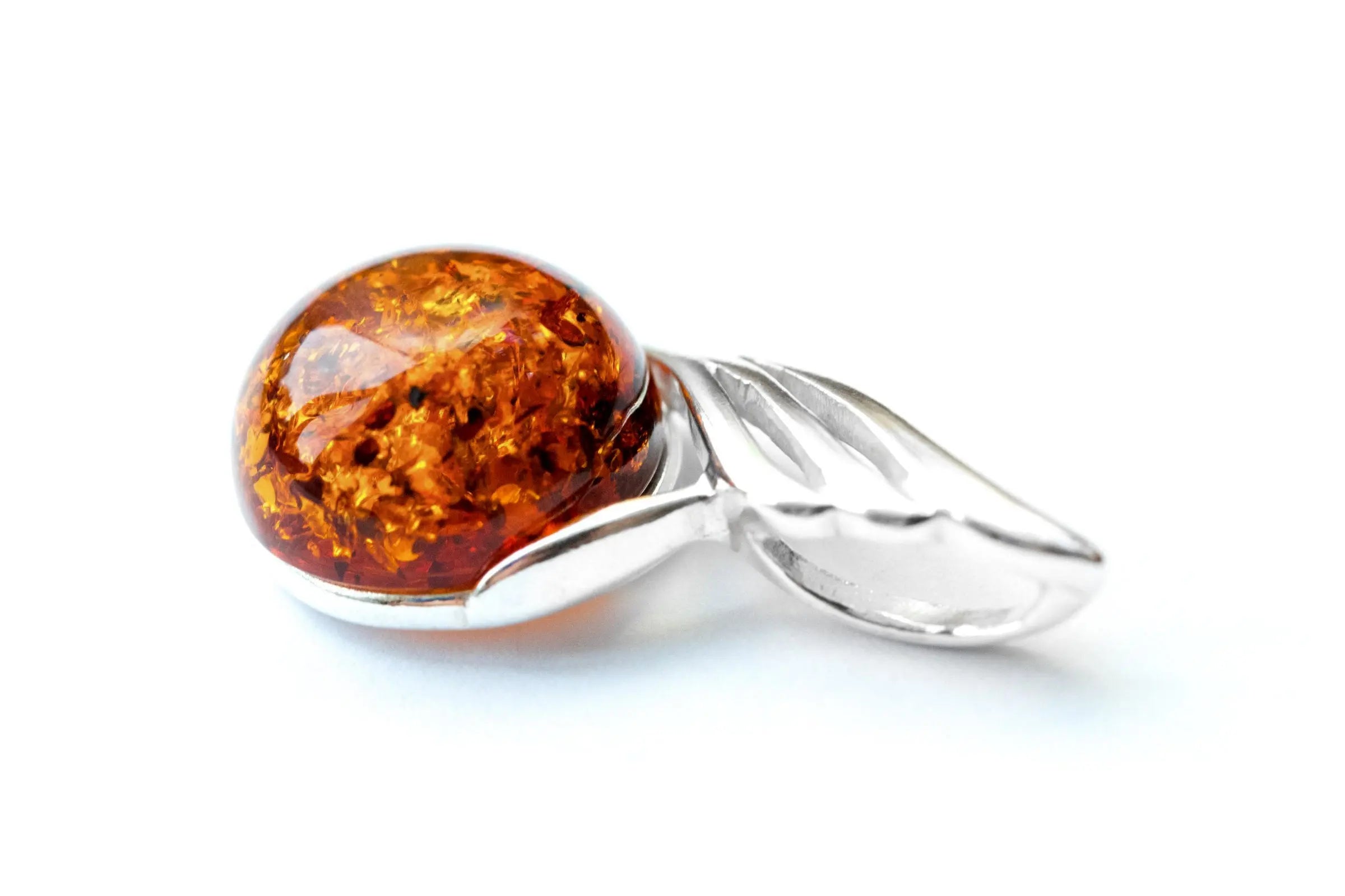 Amber Orb Pendant- Necklaces- Baltic Beauty