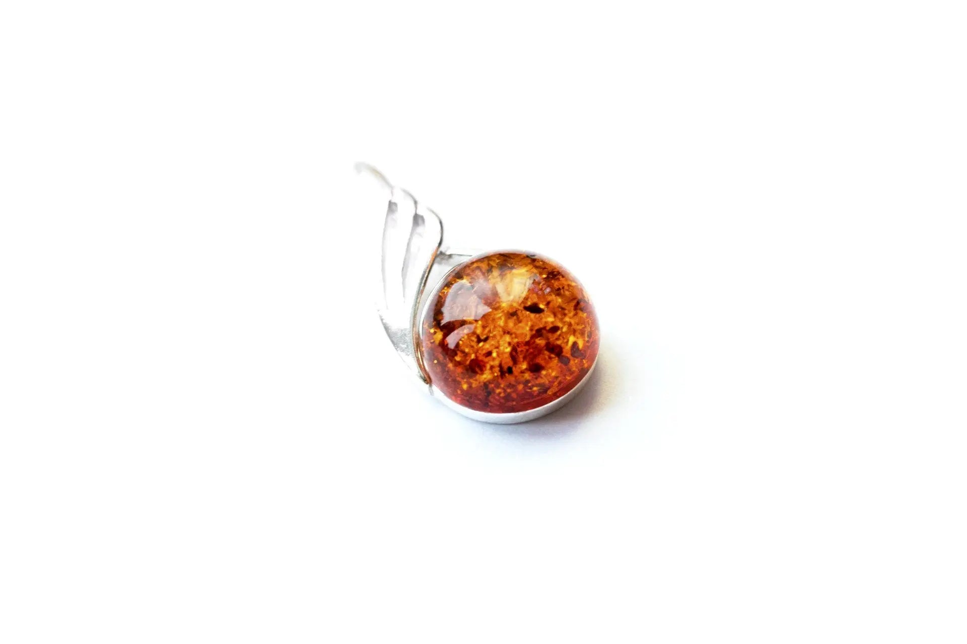 Amber Orb Pendant- Necklaces- Baltic Beauty