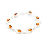 Amber Quintessence Link Bracelet- Bracelets- Baltic Beauty