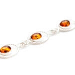 Amber Quintessence Link Bracelet- Bracelets- Baltic Beauty