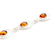 Amber Quintessence Link Bracelet- Bracelets- Baltic Beauty