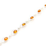 Baltic Beauty Bracelets Oval Amber Link Bracelet