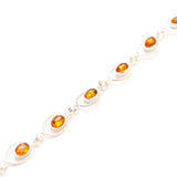 Baltic Beauty Bracelets Oval Amber Link Bracelet