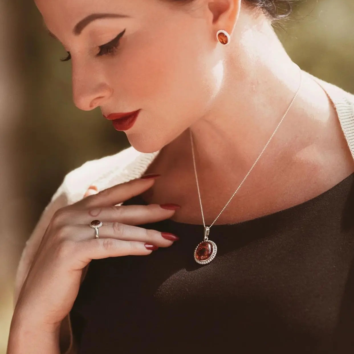 Amber Quintessence Pendant- Necklaces- Baltic Beauty
