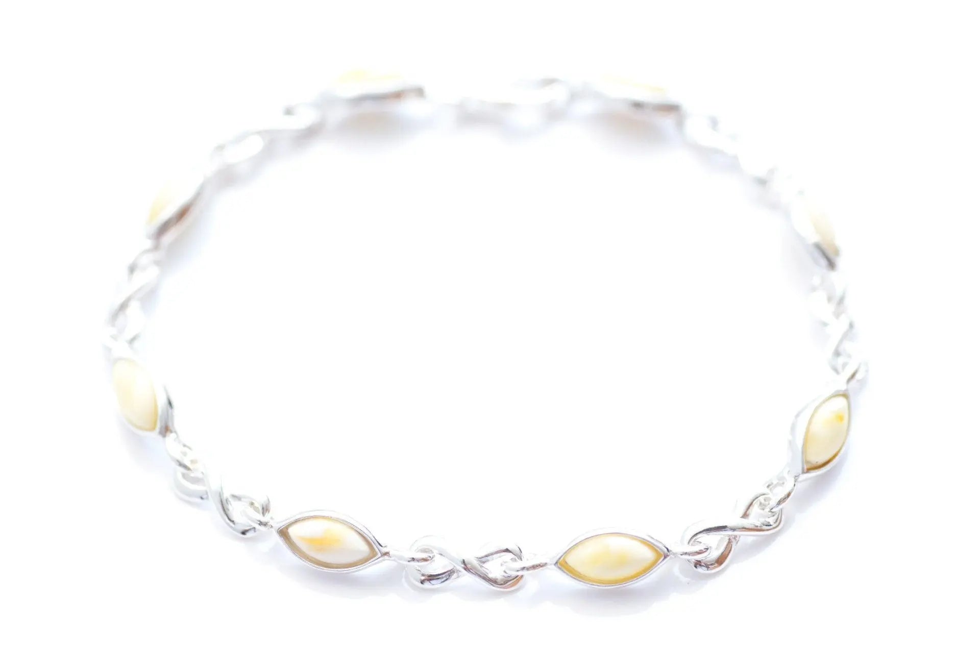 Baltic Beauty Bracelets Butterscotch Amber Infinity Bracelet