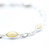 Baltic Beauty Bracelets Butterscotch Amber Infinity Bracelet