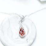 Caged Teardrop Amber Pendant- Necklaces- Baltic Beauty