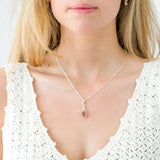 Caged Teardrop Amber Pendant- Necklaces- Baltic Beauty