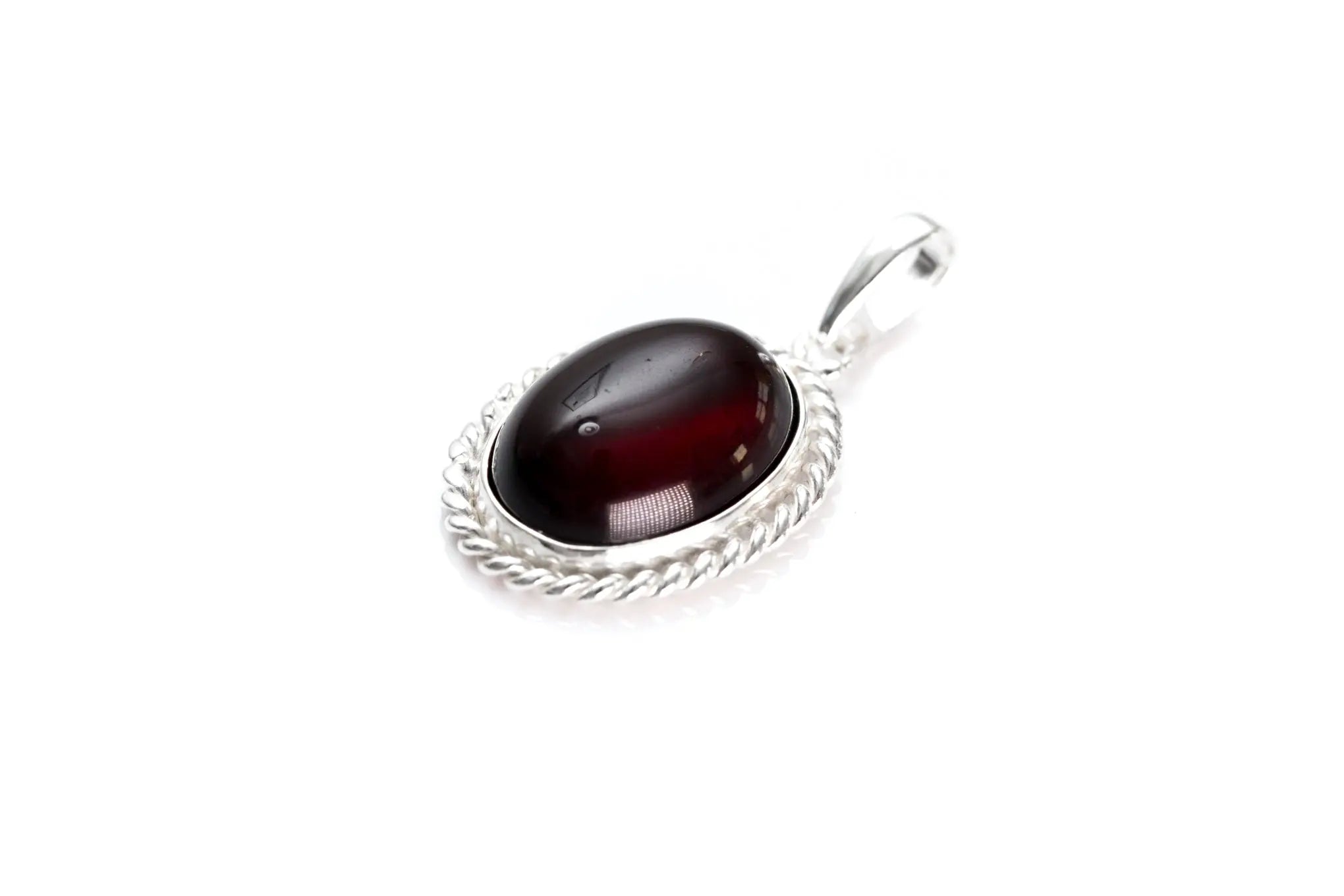 Cherry Red Amber Quintessence Pendant- Necklaces- Baltic Beauty