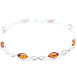 Classic Amber Infinity Bracelet- Bracelets- Baltic Beauty