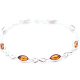 Classic Amber Infinity Bracelet- Bracelets- Baltic Beauty