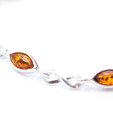 Classic Amber Infinity Bracelet- Bracelets- Baltic Beauty