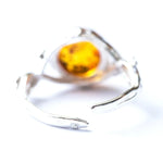 Baltic Beauty Rings Dainty Floral Amber Ring