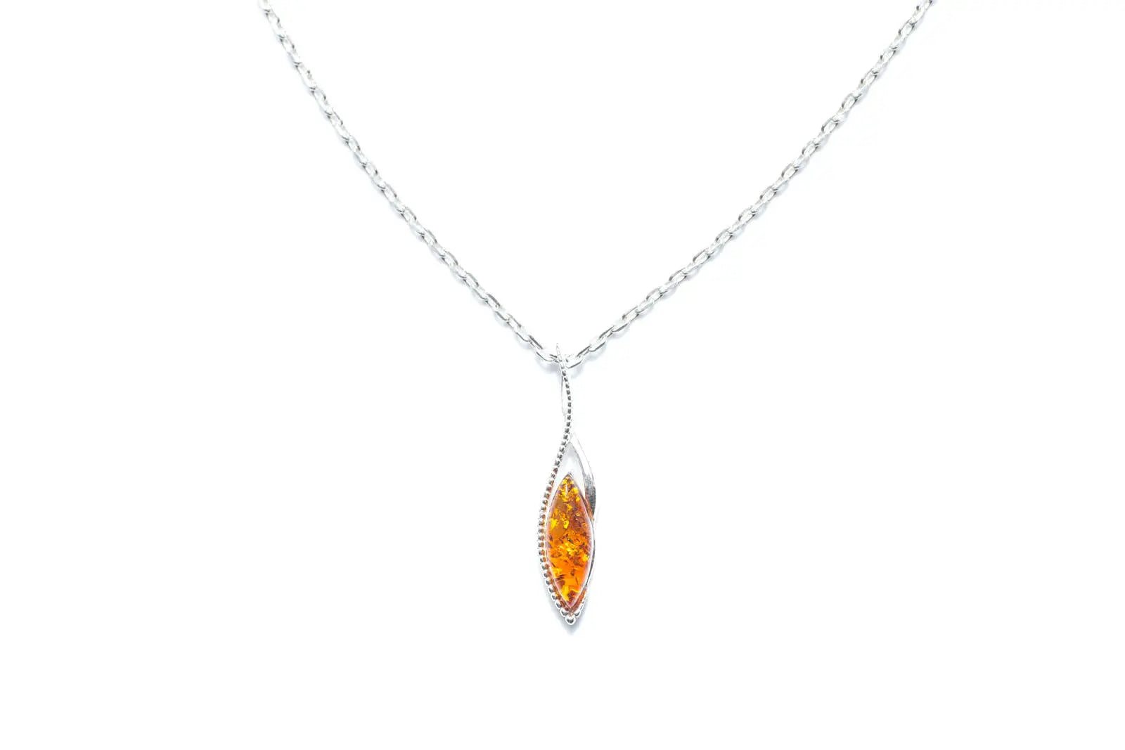 Dainty Sparkly Marquise Pendant- Necklaces- Baltic Beauty