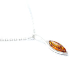 Dainty Sparkly Marquise Pendant- Necklaces- Baltic Beauty