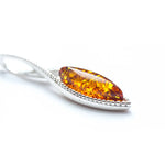 Dainty Sparkly Marquise Pendant- Necklaces- Baltic Beauty