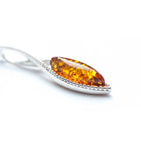 Dainty Sparkly Marquise Pendant- Necklaces- Baltic Beauty