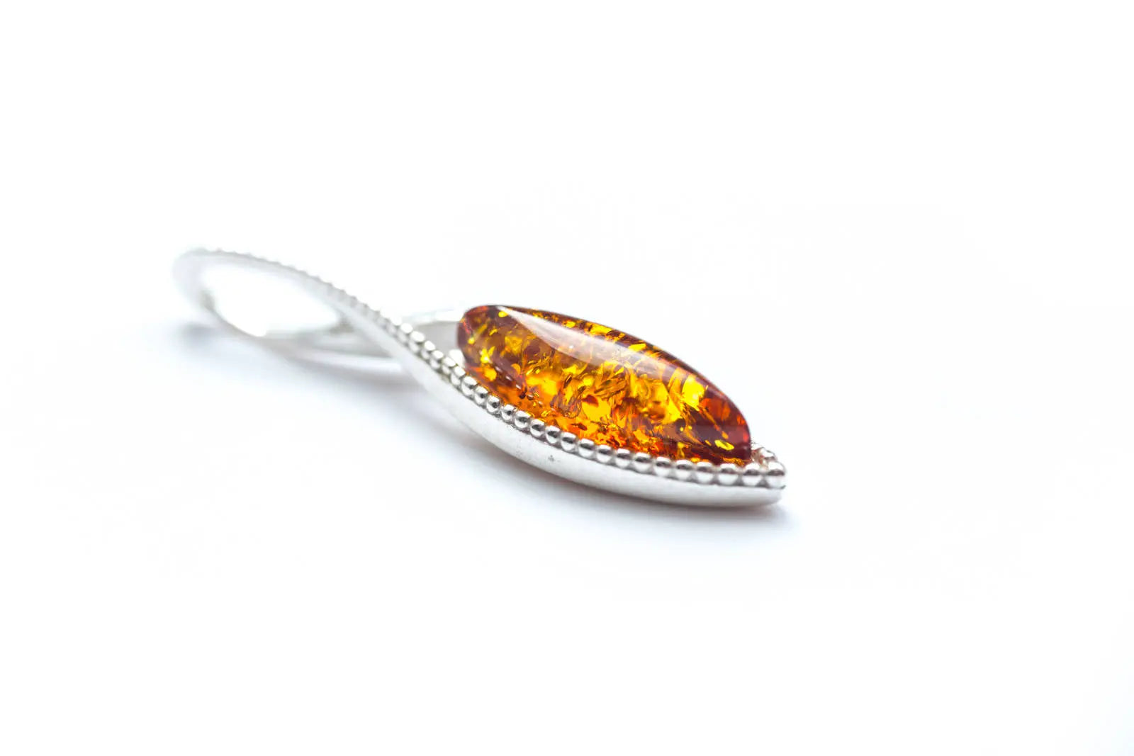Dainty Sparkly Marquise Pendant- Necklaces- Baltic Beauty