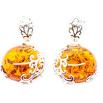 Baltic Beauty Earrings Fancy Round Dangle Earrings
