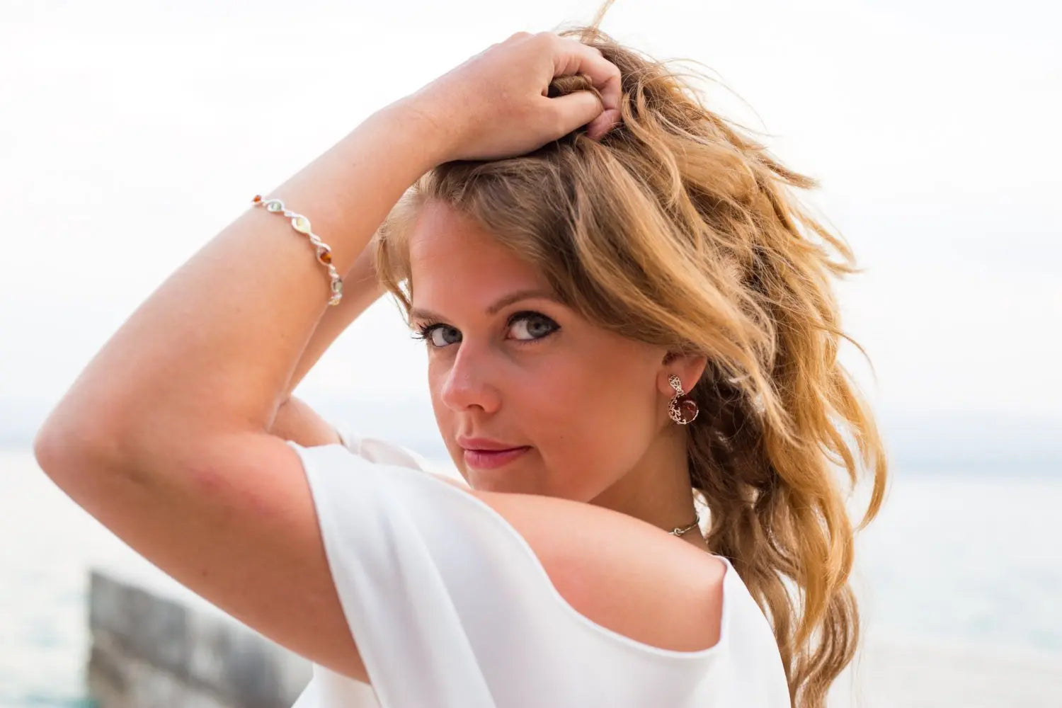 Baltic Beauty Earrings Fancy Round Dangle Earrings