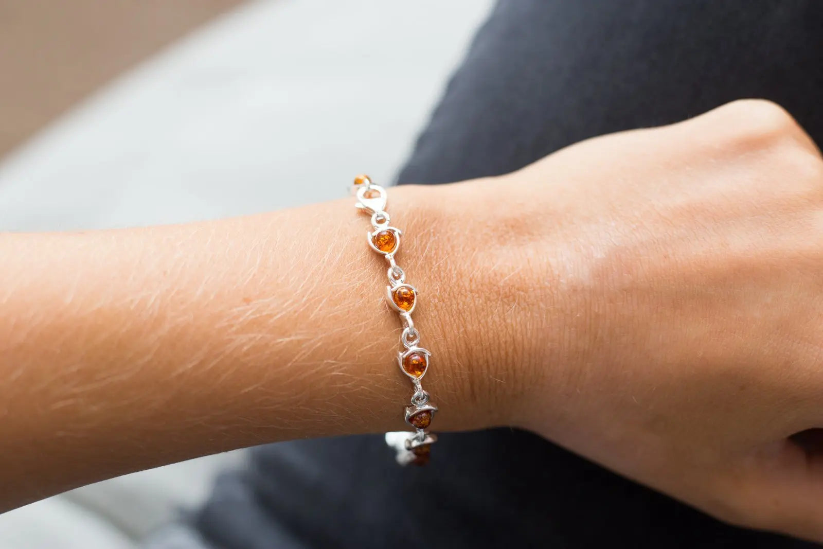 Baltic Beauty Bracelets Fine Amber Link Bracelet