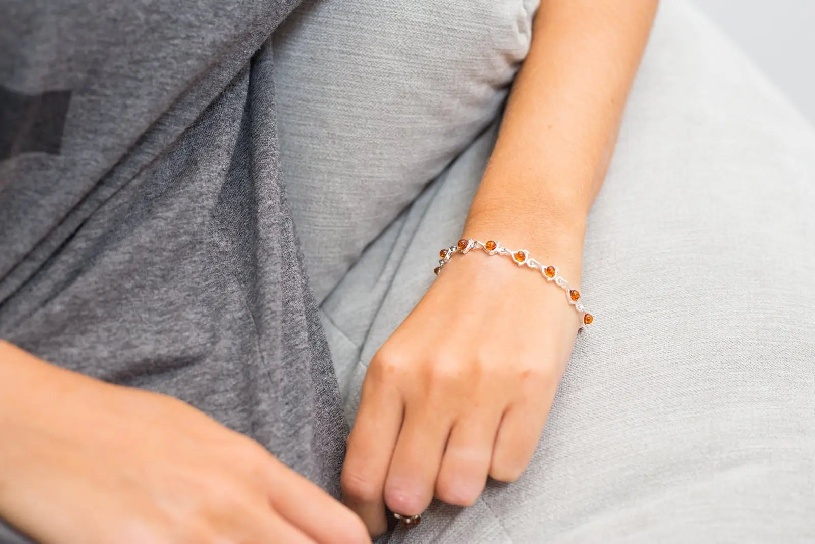 Baltic Beauty Bracelets Fine Amber Link Bracelet