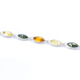 Marquise Multicolour Amber Bracelet- Bracelets- Baltic Beauty