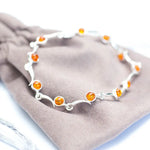 Minimal Cognac Amber Bracelet- Bracelets- Baltic Beauty