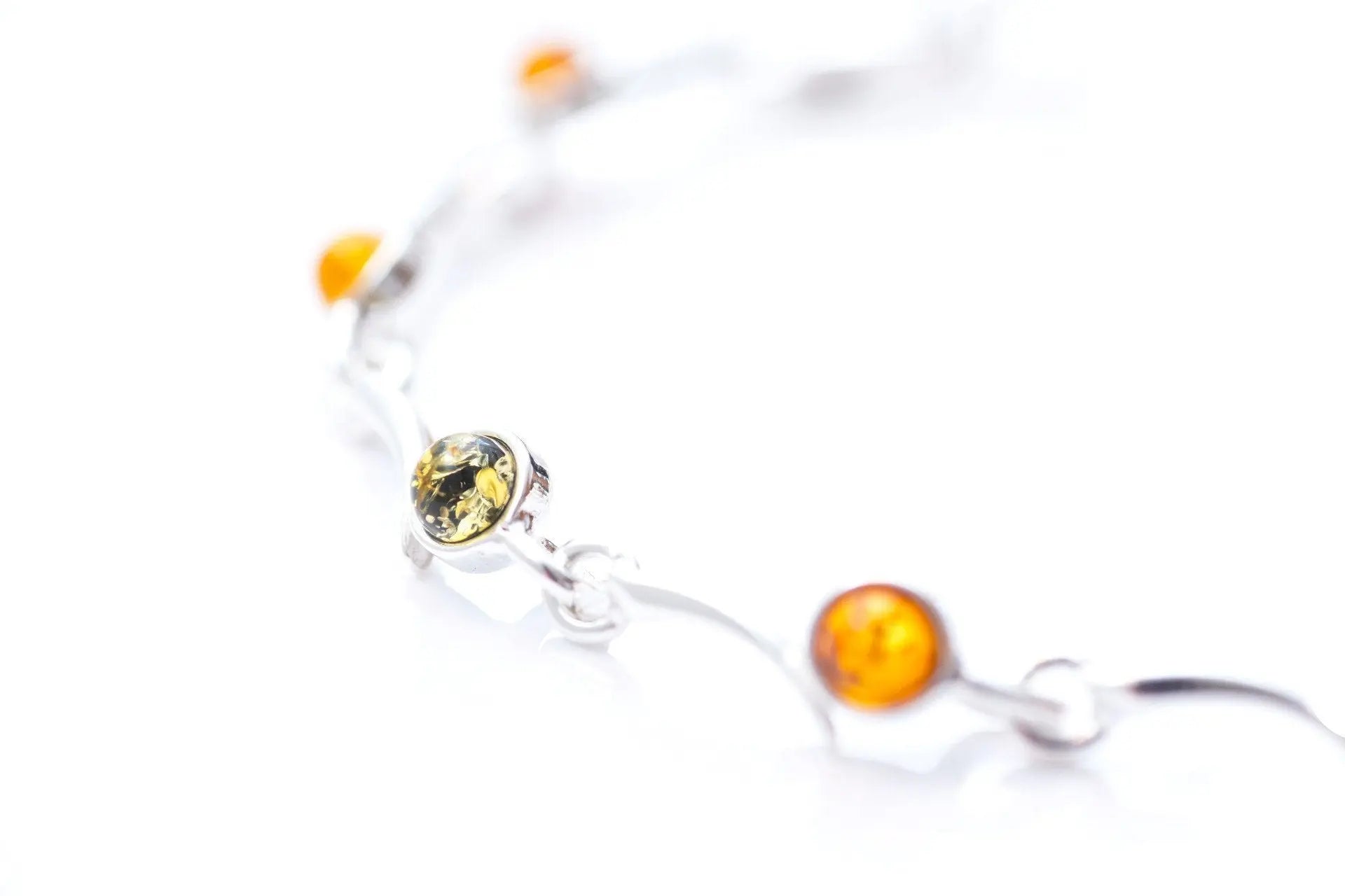 Baltic Beauty Bracelets Dainty Multicolour Amber Bracelet