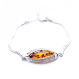 Modern Amber Chain Bracelet- Bracelets- Baltic Beauty