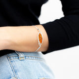 Modern Amber Chain Bracelet- Bracelets- Baltic Beauty