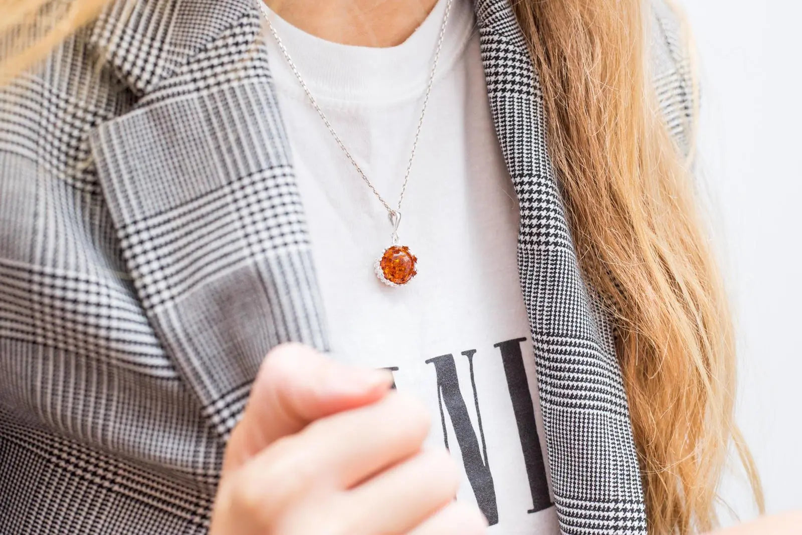 Baltic Beauty Pendant Princess Crown Amber Pendant