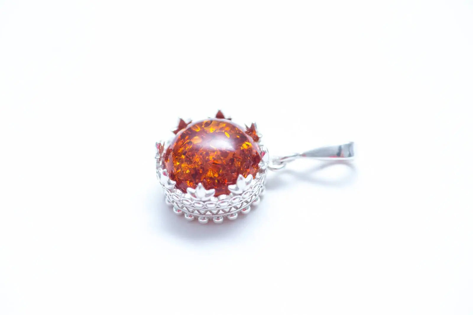 Baltic Beauty Pendant Princess Crown Amber Pendant