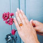 Princess Crown Amber Ring- Rings- Baltic Beauty