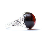 Baltic Beauty Rings Dainty Cherry Amber Ring