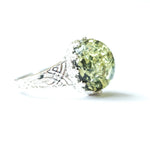 Baltic Beauty Rings Dainty Green Amber Ring