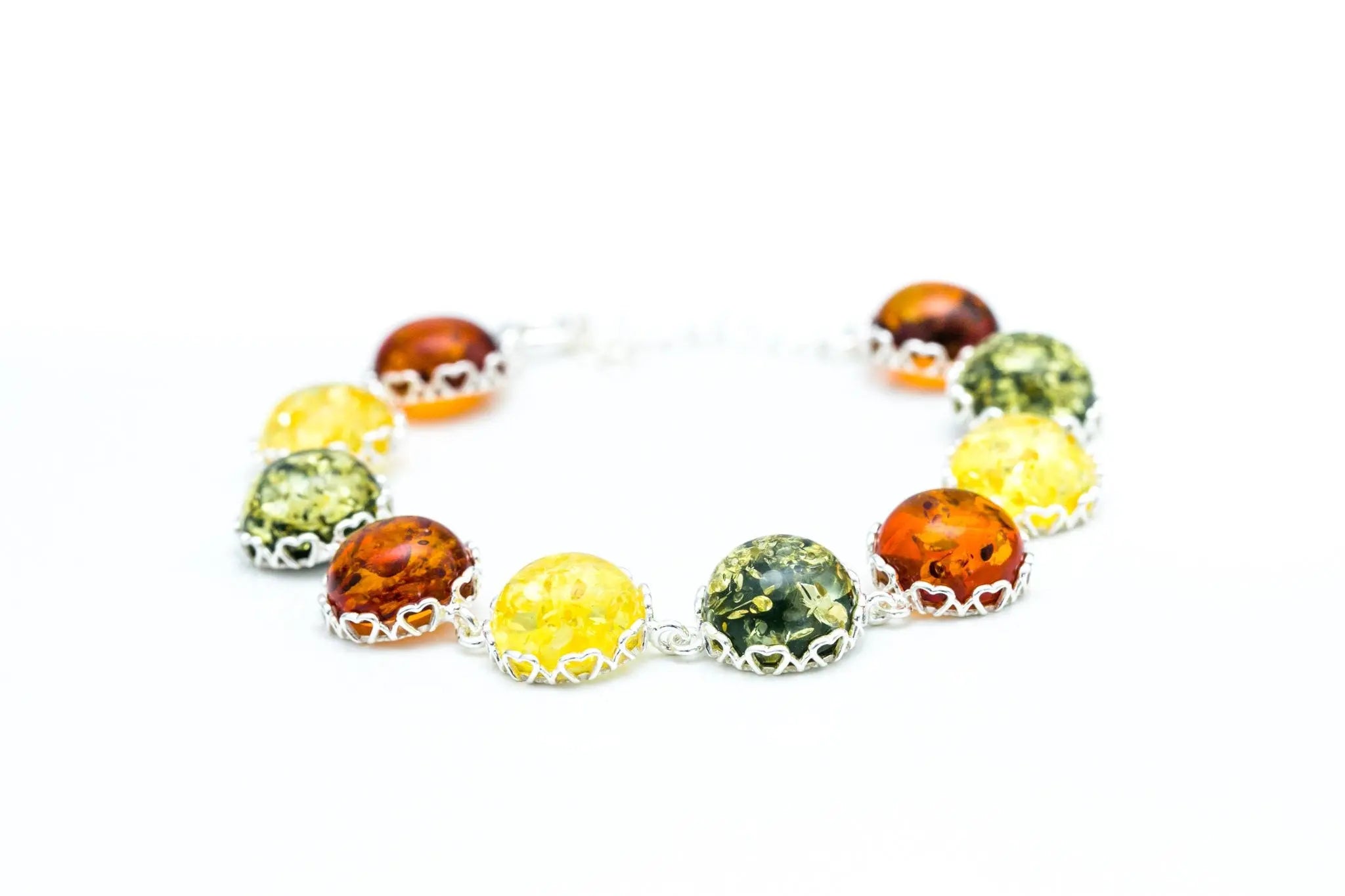 Round Candy Amber Bracelet- Bracelets- Baltic Beauty